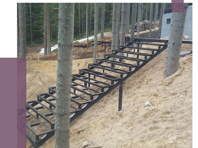 Монтаж металлических лестниц в Гатчине от 13616 руб. 