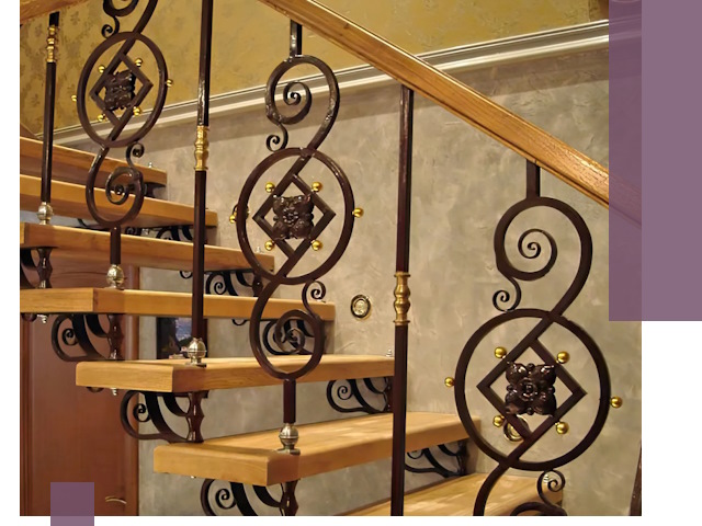 Изготовление кованых лестниц под ключ в Гатчине