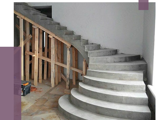 Изготовление бетонных лестниц под ключ в Гатчине от 20038 руб. | ПРОЛЁТ-Гтч