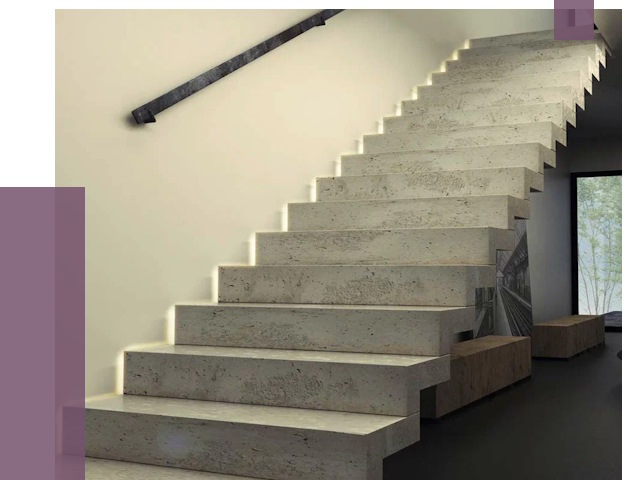 Облицовка бетонных лестниц в Гатчине от 4624 руб/м2