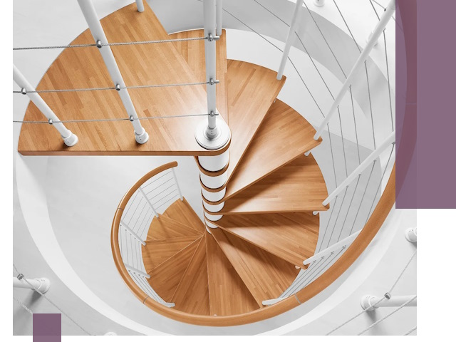 Изготовление винтовых лестниц под ключ в Гатчине