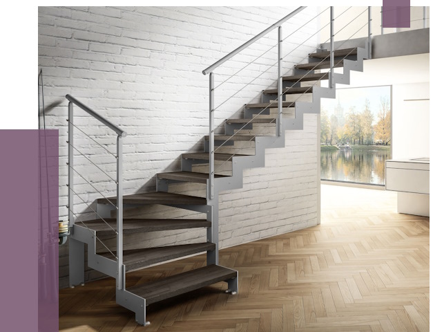 Г-образные лестницы под ключ в Гатчине от 37251 руб. | ПРОЛЁТ-Гтч