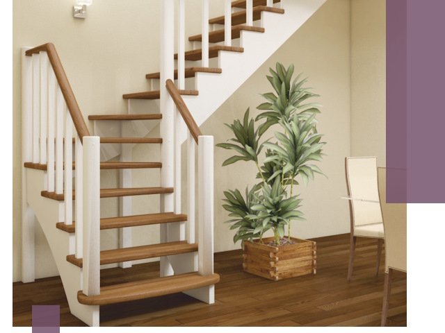 Г-образные лестницы под ключ в Гатчине — изготовление и монтаж