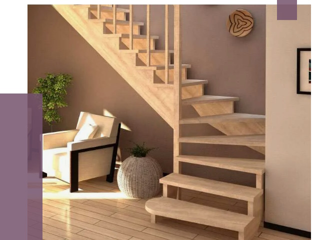 Изготовление Г-образных лестниц в Гатчине от 19011 руб. 