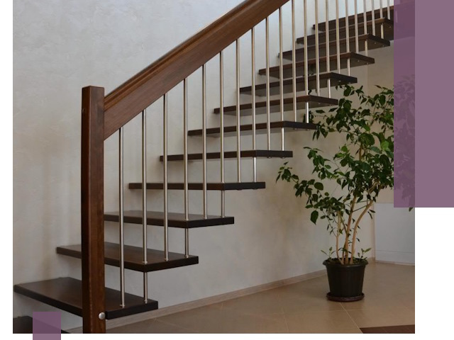 Лестницы на больцах под ключ в Гатчине – изготовление и монтаж