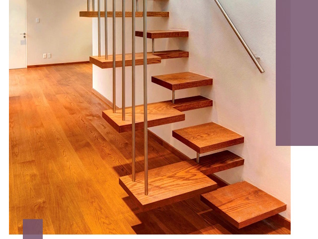 Лестницы «гусиный шаг» на заказ в Гатчине для узких пространств