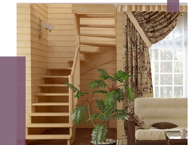 Лестницы для дачи в Гатчине от 76299 руб.  | ПРОЛЁТ-Гтч