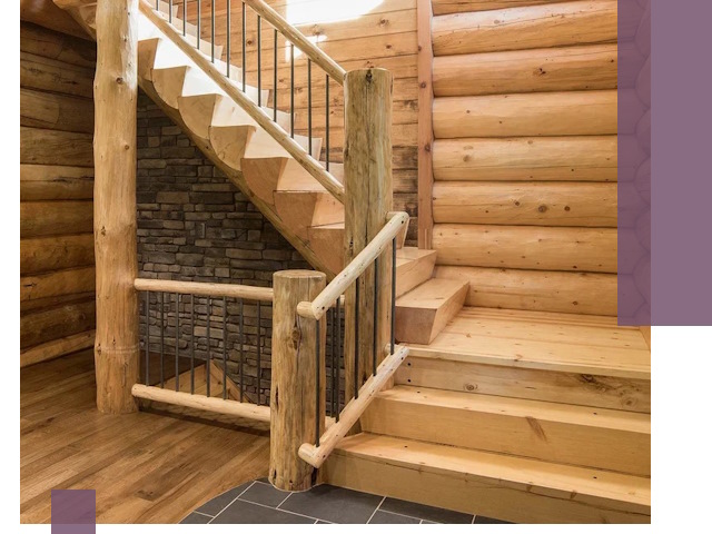 Лестницы в баню под заказ и профессиональный монтаж в Гатчине