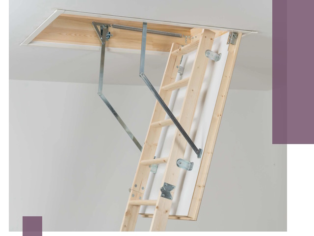 Установка чердачной лестницы под ключ в Гатчине