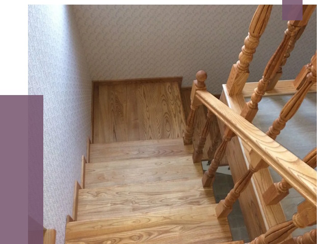 Сосновые лестницы в Гатчине под ключ от 8118 руб.  | ПРОЛЁТ-Гтч