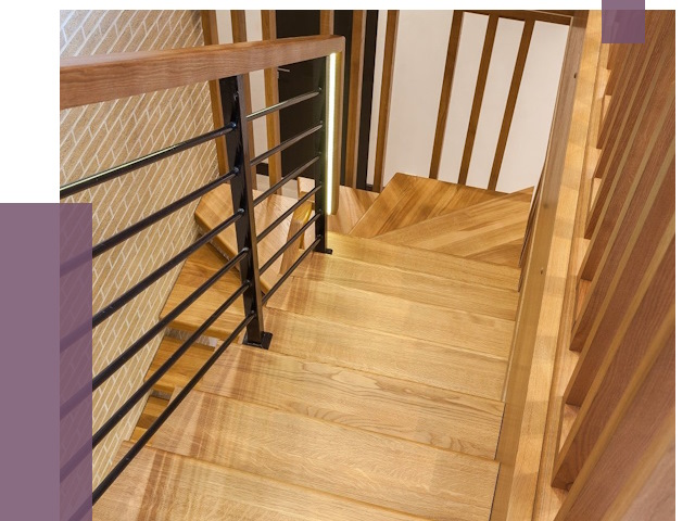 Лестницы из ясеня в Гатчине под ключ от 10070 руб. 