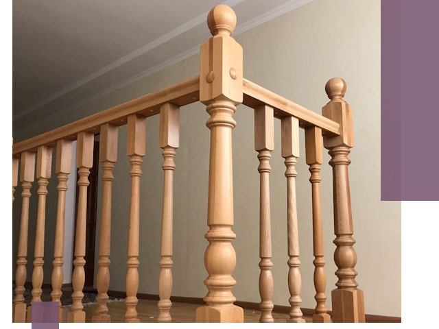 Деревянные перила на заказ в Гатчине: монтаж и изготовление