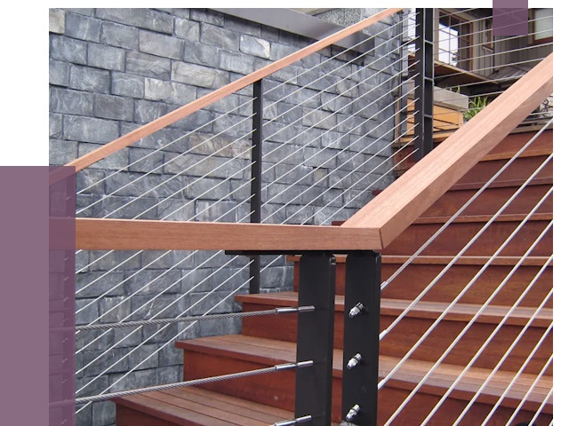 Тросовые перила под ключ в Гатчине от 7810 руб. 