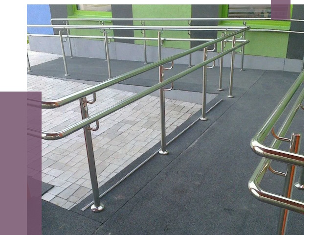 Ограждения пандусов в Гатчине от 4367 руб. монтаж | ПРОЛЁТ-Гтч