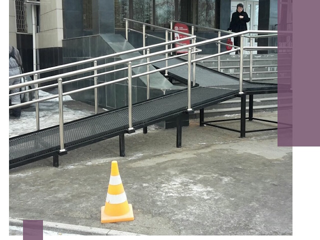 Стационарные пандусы под ключ в Гатчине — изготовление и монтаж