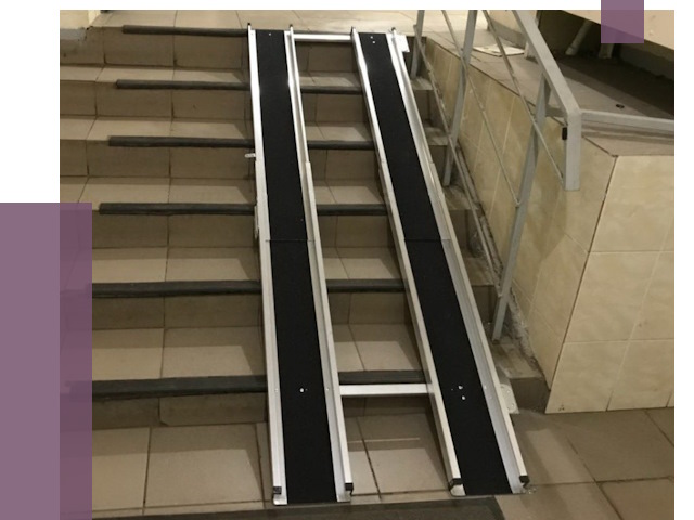 Установка пандуса в подъезд в Гатчине от 8015 руб. под ключ | ПРОЛЁТ-Гтч