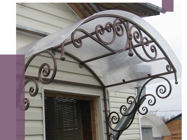 Изготовление козырьков в Гатчине от 7399 руб. — заказать | ПРОЛЁТ-Гтч