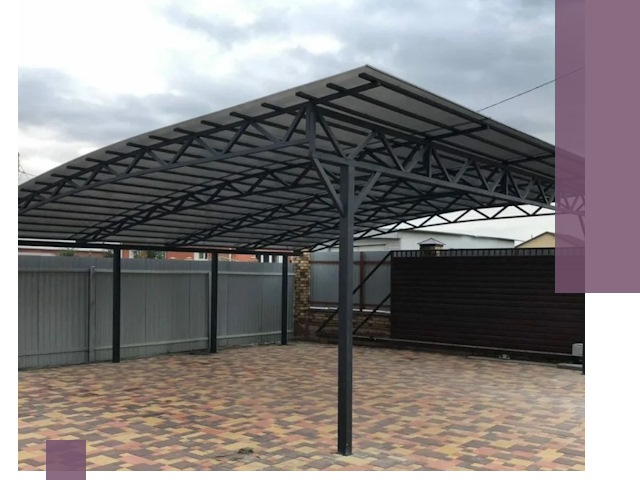 Недорогие навесы под ключ в Гатчине — изготовление и монтаж