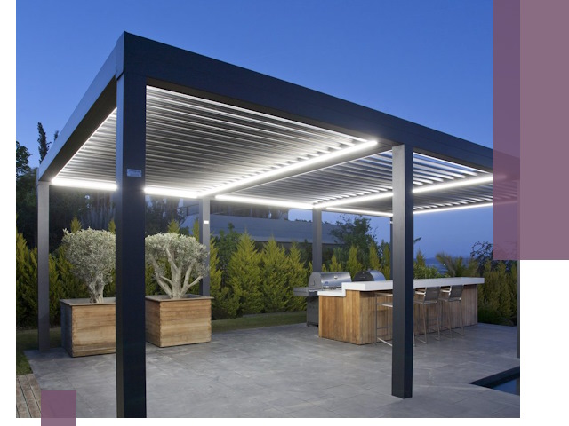 Навесы отдельно стоящие под ключ в Гатчине из металла и поликарбоната