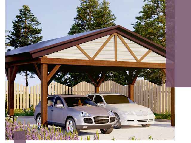 Навесы для автомобиля в Гатчине — изготовление и монтаж