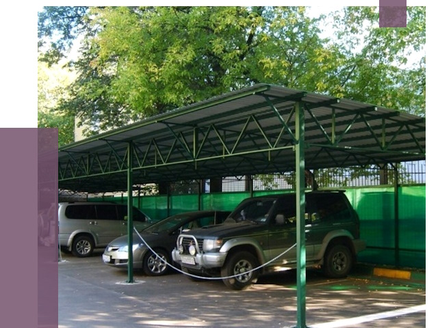 Навесы для парковки в Гатчине от 80667 руб. заказать | ПРОЛЁТ-Гтч
