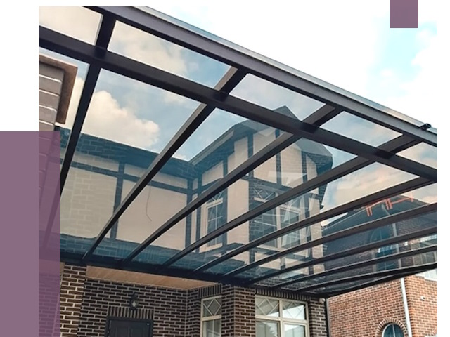 Навесы из поликарбоната в Гатчине от 8652 руб. под ключ — ПРОЛЁТ-Гтч