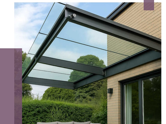 Стеклянные навесы и козырьки в Гатчине от 12331 руб.