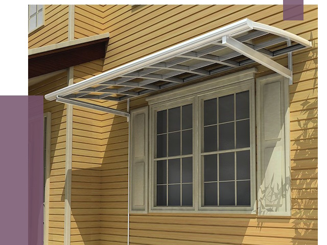 Козырьки над окнами в Гатчине от 7656 руб. — монтаж, покупки | ПРОЛЁТ-Гтч