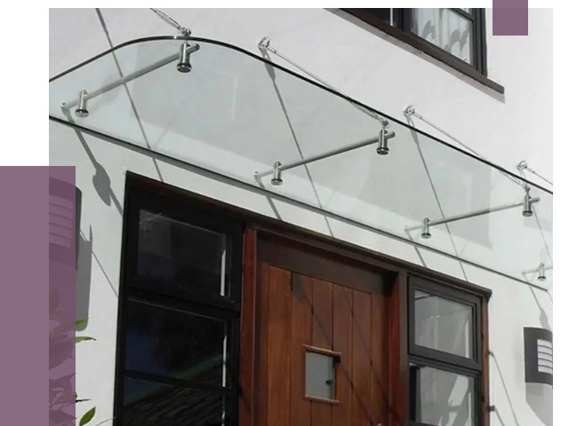 Стеклянные козырьки в Гатчине от 19011 руб. | ПРОЛЁТ-Гтч