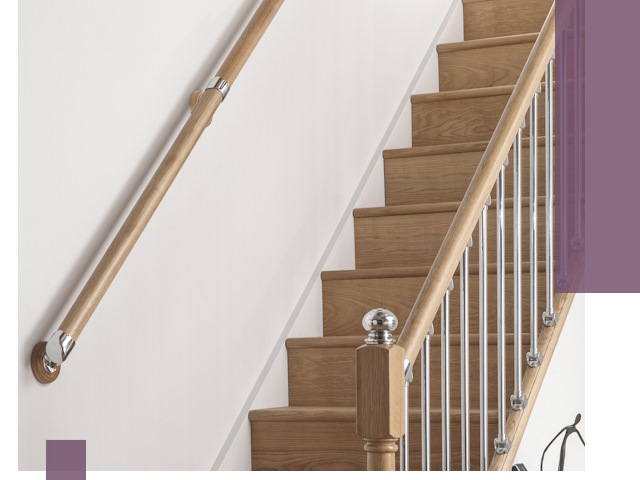 Пристенные поручни из стали и нержавейки под монтаж в Гатчине